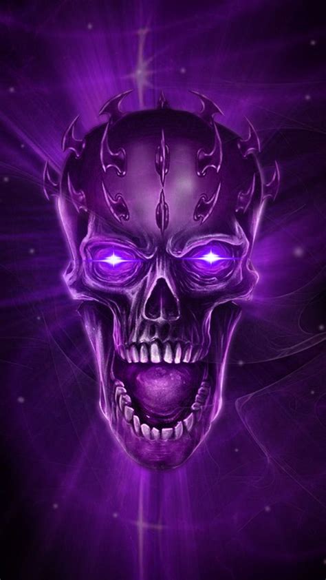 Purple Skull Theme Wallpaper Skull Wallpaper Skull Artwork Skull