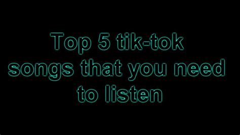 Redring — tik tok famous sad song music 04:03. Top 5 tik-tok songs that you need to listen!!!! - YouTube