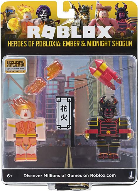 Roblox Game Pack Heroes Of Robloxia Ember And Midnight Shogun Toys N