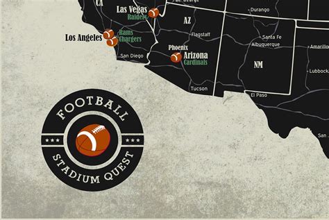 Nfl Teams Map Football Stadium Map Geojango Maps