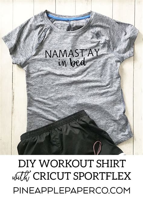 Diy Workout Shirt With Cricut Sportflex Iron On Diy Workout Shirt