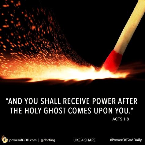And You Shall Receive Power After The Holy Ghost Comes Upon You