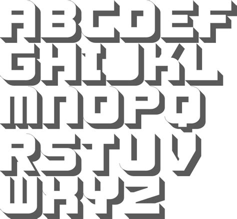 Block Letter Fonts Template Business