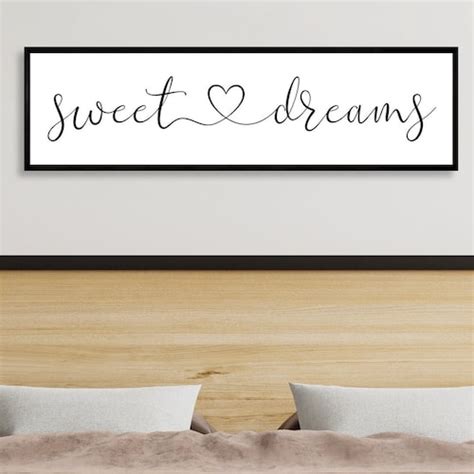 Sweet Dreams Sign Master Bedroom Sign For Over Bed Master Etsy