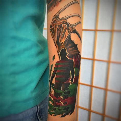 Freddy Krueger Arm Tattoo By Kyle Ward Kyledubb Phoenix Arizona
