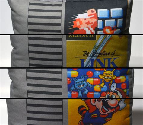 80s Retro Video Gaming Cartridge Pillow Game Label