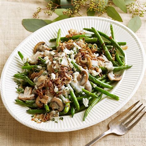 This take on a green bean casserole from josé andrés features perfectly cooked green beans in a mushroom sauce made with real cream. Green Beans with Creamy Mushroom Sauce Recipe - EatingWell