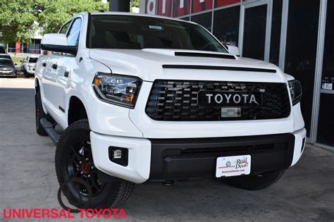 It comes with a fox suspension setup, like the raptor, features traits unique to the truck like the raptor, gets a higher clearance and is tuned by the manufacturer's racing division, again like the raptor. New 2019 Toyota Tundra TRD Pro CrewMax in San Antonio ...