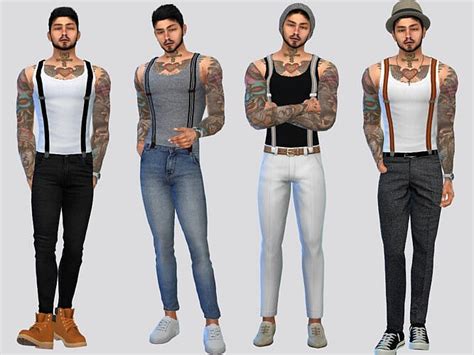 Henson Suspender Tank Top By Mclaynesims At Tsr Sims 4 Updates