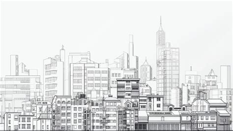 City Building Sketch Powerpoint Background For Free Download Slidesdocs
