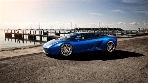 Italian Blue Sports Car Full Hd Desktop Wallpapers 1080p