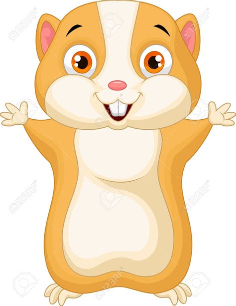Cute Hamster Cartoon Hamster Cartoon Cute Hamsters Cartoons Vector