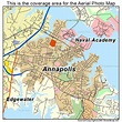 Aerial Photography Map of Annapolis, MD Maryland