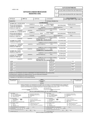 Formato De Acta De Matrimonio En Word Ouiluv