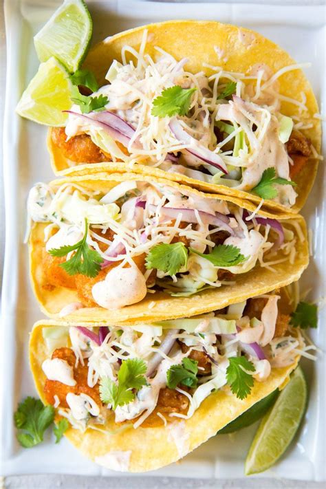 It's cool, creamy and so quick and easy to make. Beer Battered Fish Tacos with Baja Sauce | Recipe | Beer ...