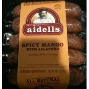Aidells Spicy Mango With Jalapeno Smoked Chicken Sausage Calories Nutrition Analysis More