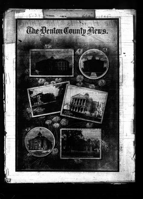 Denton County News Denton Tex Vol 15 No 34 Ed 1 Friday