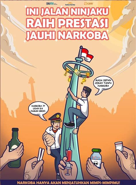 Ini Jalan Ninjaku Raih Prestasi Jauhi Narkoba Poster Anti Narkoba