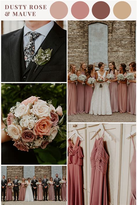 March Wedding Colors Pink Fall Weddings Dusty Rose Wedding Colors Mauve Wedding Wedding