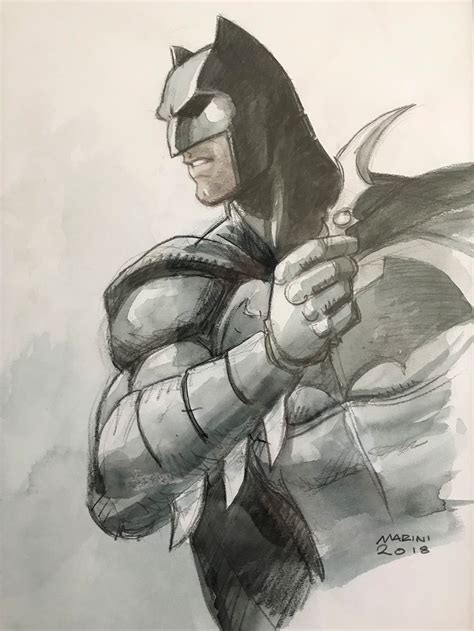 Batman De M Marini Par Enrico Marini Illustration