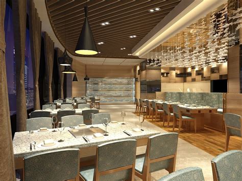 3d Model Rigged Luxury Restaurant Cgtrader