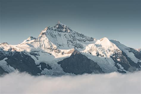jungfrau peak in the swiss alps europe