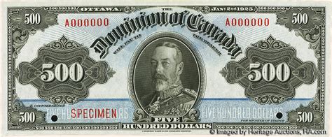 500 Dollars Dominion Of Canada Canada Numista