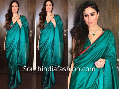 Kareena Kapoor S Festive Look South India Fashion Saree Look Indian Sari Dress Kareena