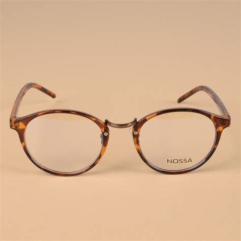 Trendy Plastic Eyeglasses Frames Women Classic Optical Glasses Round