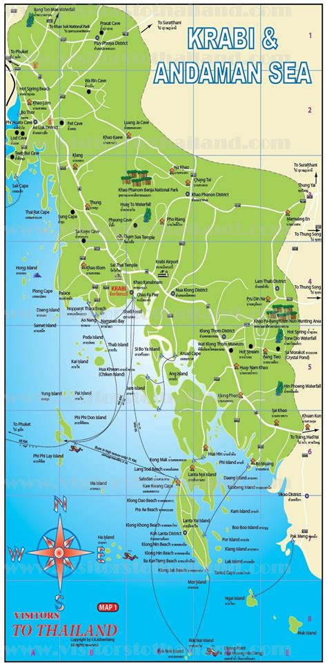 Krabi Provincial Map