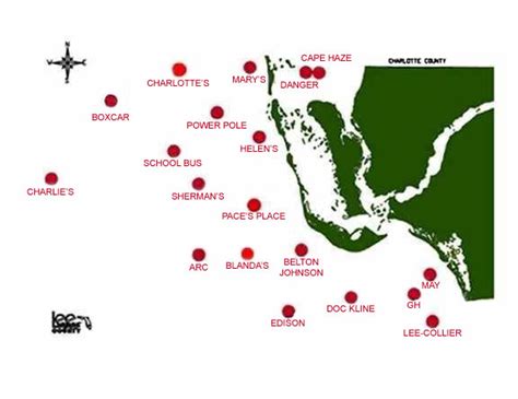 Fishing Reefs Locationslatitude Longitude Fishing Information