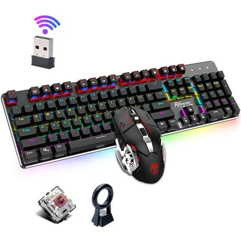 Keyboard Mouse Set Lychee Wireless Gaming Keyboard Mouse Combo