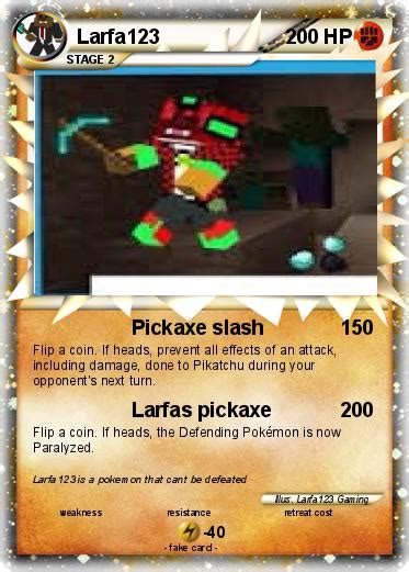 Pokémon Larfa123 Pickaxe Slash My Pokemon Card