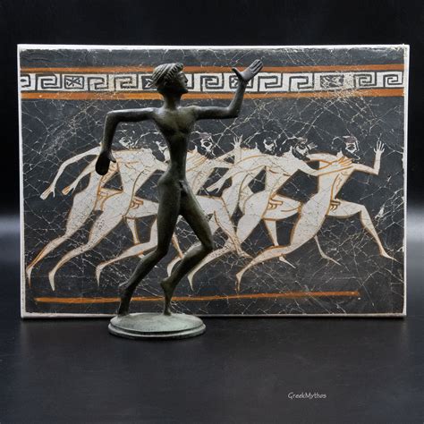 Greek Runners Athletes Painting Ancient Greece Olympic Games Nude