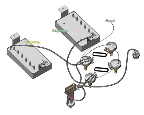 Wiring diagram for les paul or similar models that use 3 humbuckers with a push pull pot for the middle pickup. Wiring Diagram Gibson Les Paul Pickups - School Cool ...