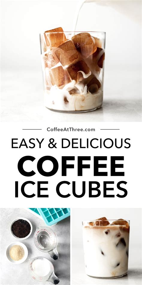 Coffee Ice Cubes Are Super Easy To Make Sugar Is Added To The Coffee