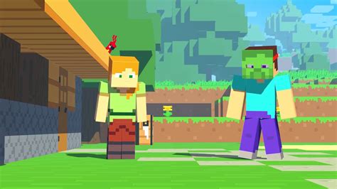 👀 Zombie Prank The Minecraft Life Of Alex And Steve Minecraft Animation Youtube