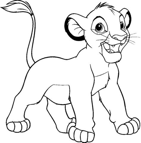 Coloring page of simba walking in savannah funny the lion king coloring page with the king mufasa Printable The Lion King Coloring Pages | King coloring ...