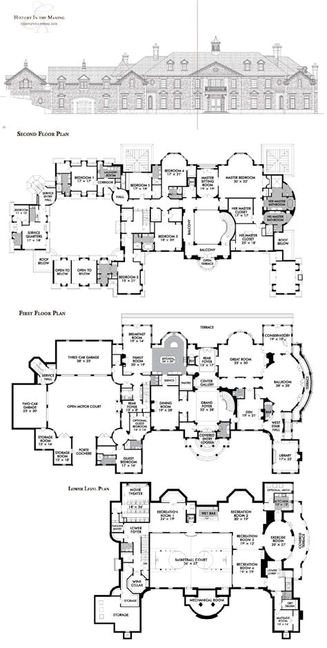 The Stone Mansion Estate In Alpine Nj Mansion Floor Plan House