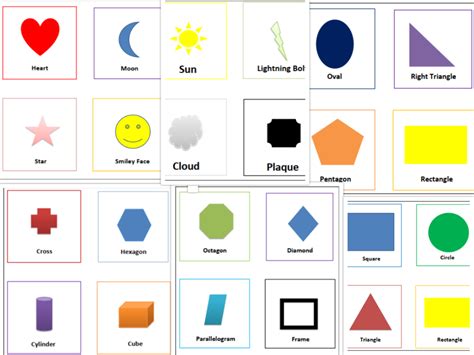 Free Shapes Flash Cards For Preschool Learning Pdf Studies For Kids