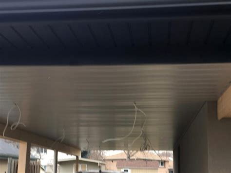 Aluminum Soffit Fascia Ceiling And Eavestrough Carport Project In
