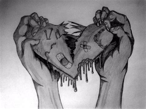 Sad Broken Heart Drawing Easy Drawing Broken Heartgallery For Broken Heart Drawings Tumblr
