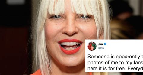 Sia Posted A Naked Photo Of Herself To Beat Paparazzi To The Punch