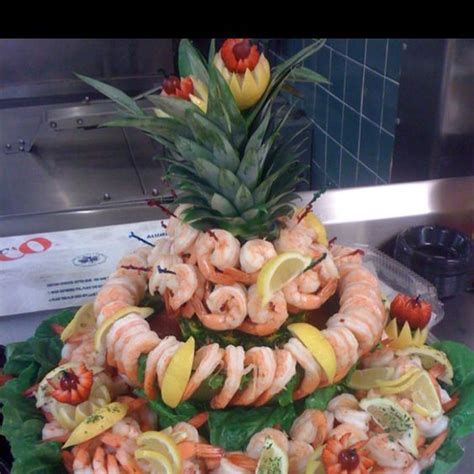 Dip the whole shrimp in the cocktail and arrange them on top. Shrimp cocktail display | culinary delights | Pinterest | Cocktails, Shrimp and Display