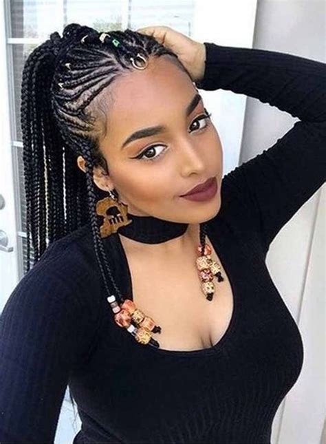 All you have to do is use colored extensions. 145 Best Cornrow Braids Hairstyles