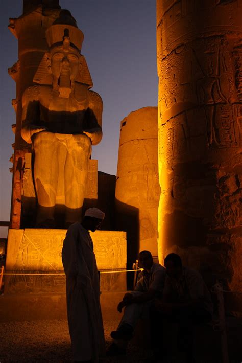 Luxor Temple At Night El Branden Brazil