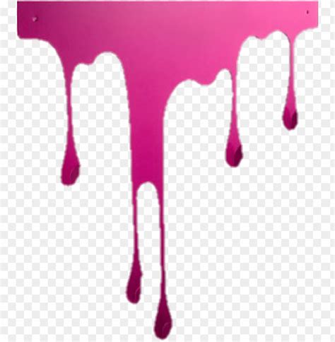 Free Download Hd Png Border Edging Frame Pink Paint Dripping Drip Wet