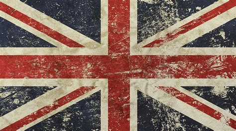 Old Grunge Vintage Faded Britain Flag Digital Art By Anton Eine