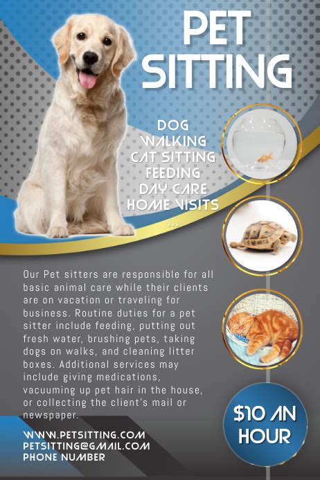 Copy Of Pet Sitting Service Poster Postermywall