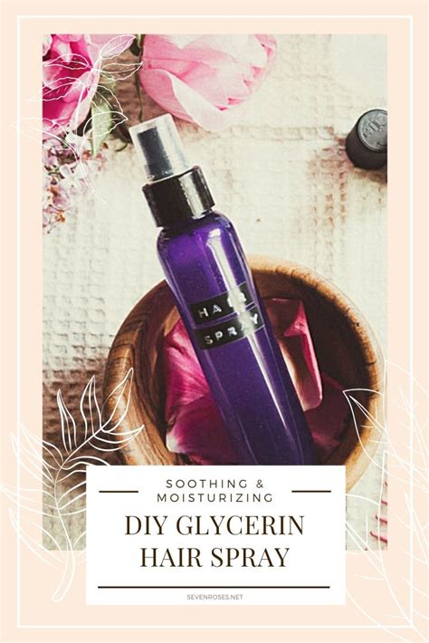 My hair is naturally really dry so that's probably the issue. DIY Glycerin hair spray with Aloe Vera and Rose Water for ...